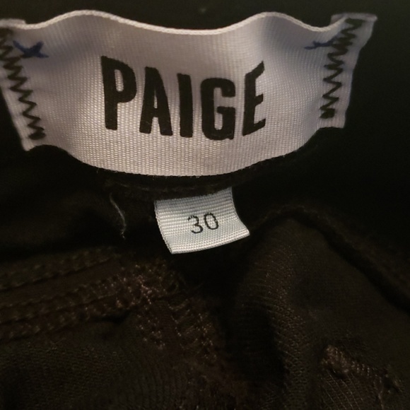 PAIGE Denim - Very dark black, very soft, Paige denim.🖤